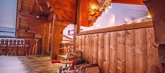 Chalet, wifi, 100m from shops, swimming pool, sauna, terrace, fireplace or stove, parking, tv