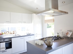 Chalet | Private kitchen - Comfortable Chalet With Dishwasher, on a Holiday Park, 25 km. From Amsterdam (Velsen-Zuid)