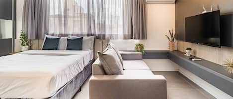 Huoneisto | Kannettavalle tietokoneelle sopiva työtila, ilmainen Wi-Fi