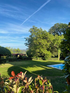 Outdoor pool - A Painza Aldea Rural  (Arzua)