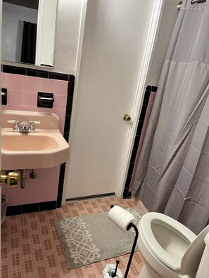 Douche, serviettes fournies