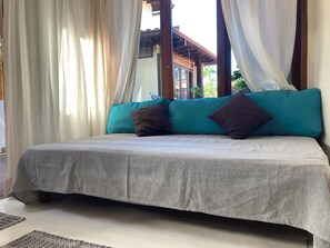 時尚單棟小屋, 1 間臥室, 露台, 山景 (Eco chalé) | 客廳