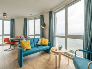 Apartment | Living area - Beautiful Apartment With sea View (Scherpenisse)