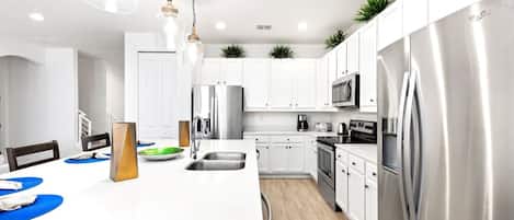 House, Private Pool | Private kitchen