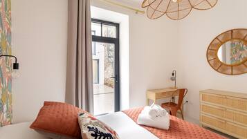 1 chambre, fer et planche Ă repasser, Wi-Fi gratuit, draps fournis