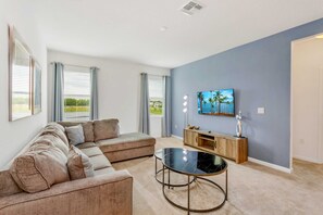 Townhome, Private Pool | Living area - 16 Guest Pool Home w Lake Facing Sundeck (Kissimmee)