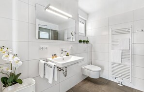 Shower, hair dryer