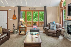 House (3 Bedrooms) | Interior - Poconos Escape w/ Game Room, Poker Loft, Fire Pit + Spacious Deck (Albrightsville)