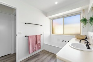 Hair dryer, towels