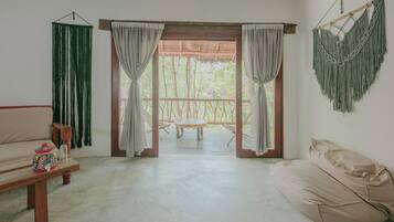 Double Room, 1 King Bed, Balcony | Garden view