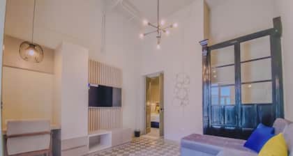 Cozy 1-bedroom suite in amazing Puebla with WiFi and living room with extra bed