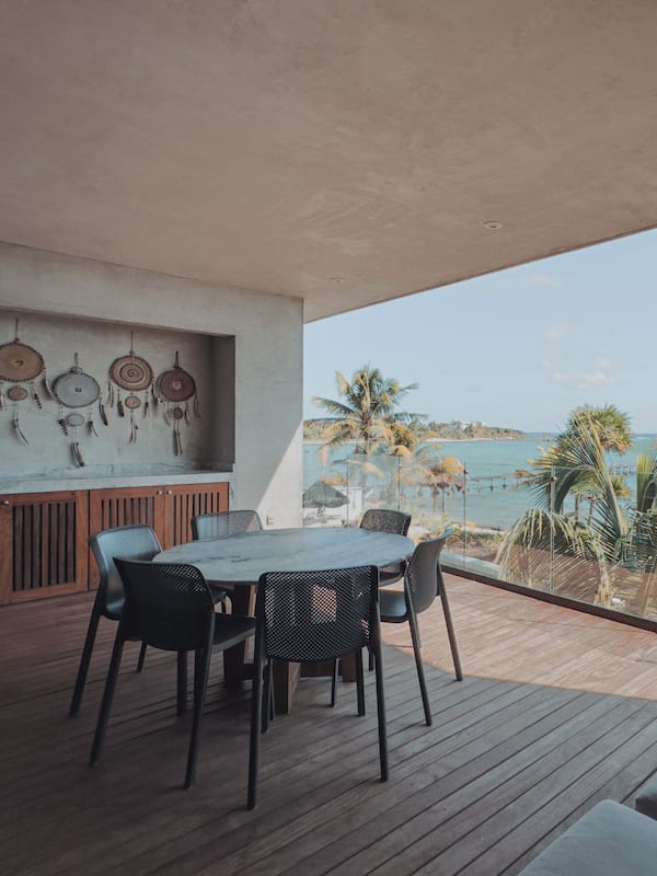 Appartement Supérieur, 3 chambres, vue mer, en front de mer (Antal 102) | Terrasse/Patio