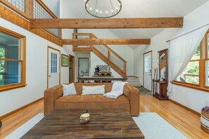 Interior - Mtn Cabin with Views, Hot Tub+Grill, Wood Stove, WiFi, Private & Close to Town. (Burnsville)