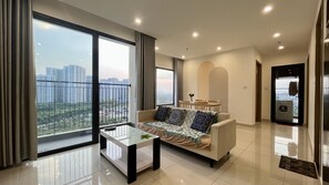 Luxury Apartment, 2 Bedrooms, Non Smoking | Living area - Yumy Homestay Grand Park City (Ho Chi Minh City)