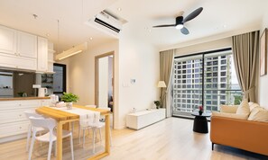 Luxury Apartment, 2 Bedrooms, Non Smoking | Living area - Yumy Homestay Grand Park City (Ho Chi Minh City)