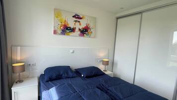 3 bedrooms, individually furnished, bed sheets