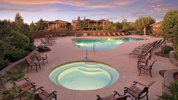 Piscine extérieure, piscine chauffée