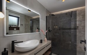 Shower, hair dryer