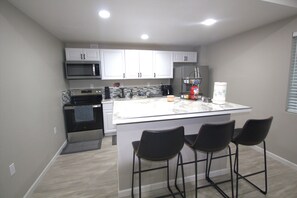 Fridge, microwave, oven, stovetop - Cozy, spacious Two-bedroom Basement Apartment in peaceful neighborhood! (Aurora)