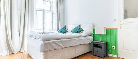 1 bedroom, desk, WiFi, bed sheets