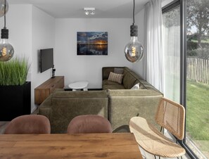 Villa | Living room - Villa by Lake Veerse Meer With Sauna and Terrace (Wolphaartsdijk)