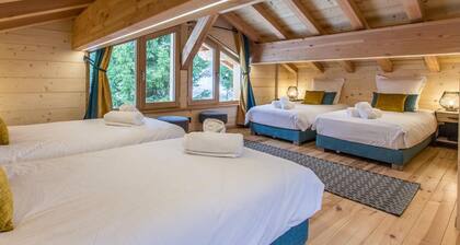 Chalet 'Mazot Savoyard' mit Bergblick, privater Terrasse und WLAN