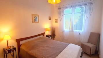 3 slaapkamers, een strijkplank/strijkijzer, gratis wifi, beddengoed