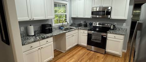 Microwave, oven, stovetop