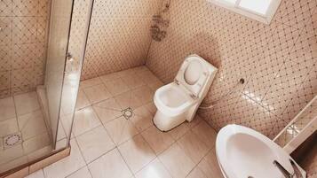 Douche, serviettes fournies