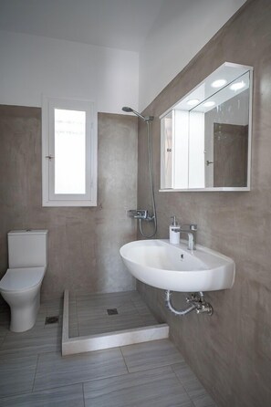 Douche, serviettes fournies