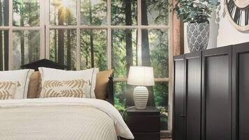 4 عدّة غرف نوم ومكتب ومكواة/لوح كي وسرير سفر