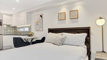 1 bedroom, iron/ironing board, travel crib, WiFi