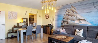 Appartement de vacances 'Ankerplatz' avec terrasse privée et Wi-Fi