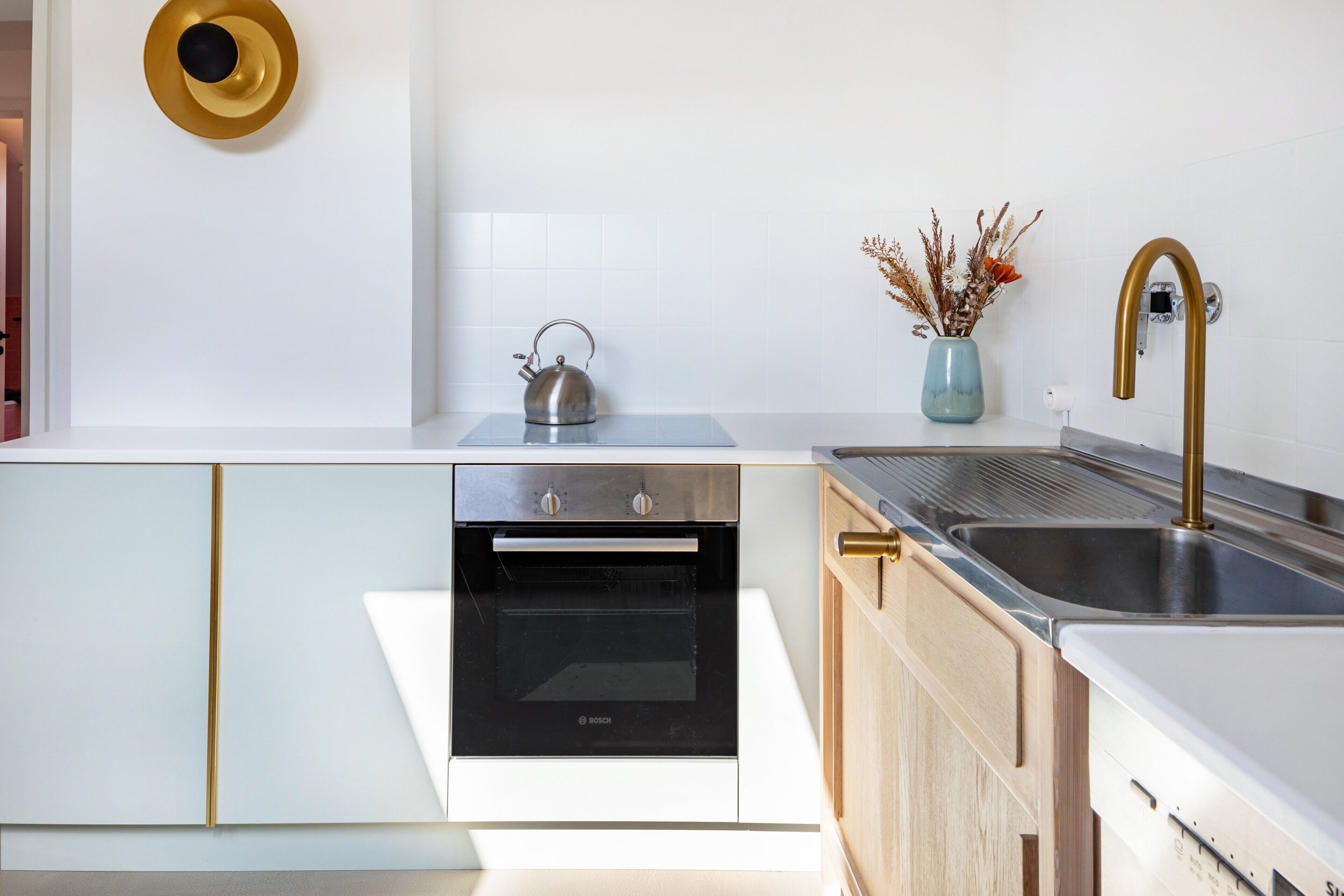 Refrigerador, horno, parrilla de estufa y lavavajillas 