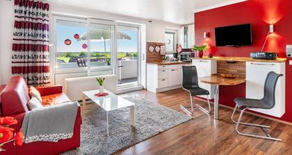 Ferienwohnung 'Korthals 42' mit Meerblick und Balkon