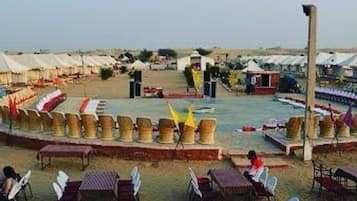 Outdoor wedding area
