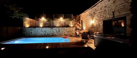 A heated pool