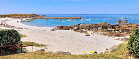 På stranden