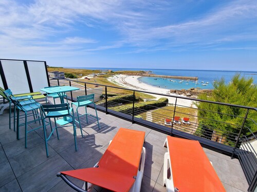 Villa du Port, 8 Personnes, Accès Direct à la Plage, vue Panoramique