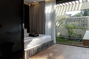 Villa, 2 chambres, piscine privée | Coffres-forts dans les chambres, décoration personnalisée
