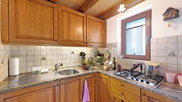 Chalet Keluarga, 1 kamar tidur, tepi gunung (Rustico San Martin) | Dapur pribadi | Lemari es, kompor, dan mesin pembuat kopi/teh