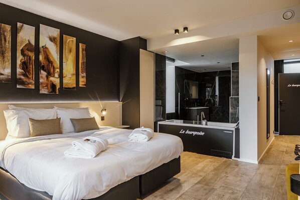 Chambre Premium, 1 chambre, bain à remous, vue jardin