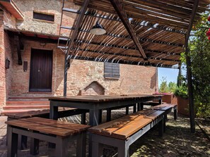 Outdoor dining - Wonderful villa with exclusive pool near Siena (Chiusi)