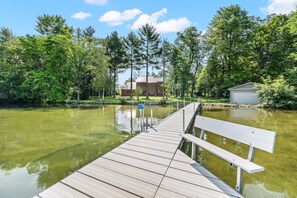 Property grounds - 5BR Retreat: Waterfront, Kayaks, BBQ & More (Wautoma)