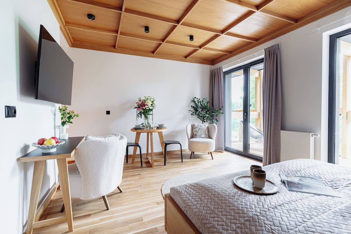 1 slaapkamer, luxe beddengoed, individueel gedecoreerd