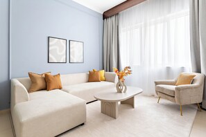 Panoramic Apartment | Living area - Silkhaus Art Residence Sheikh Zayed Road (Dubai)