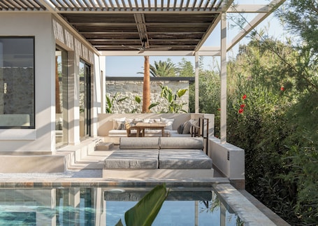 Junior Suite, Private Pool, Partial Sea View | Private pool. Dyo Beach Suites