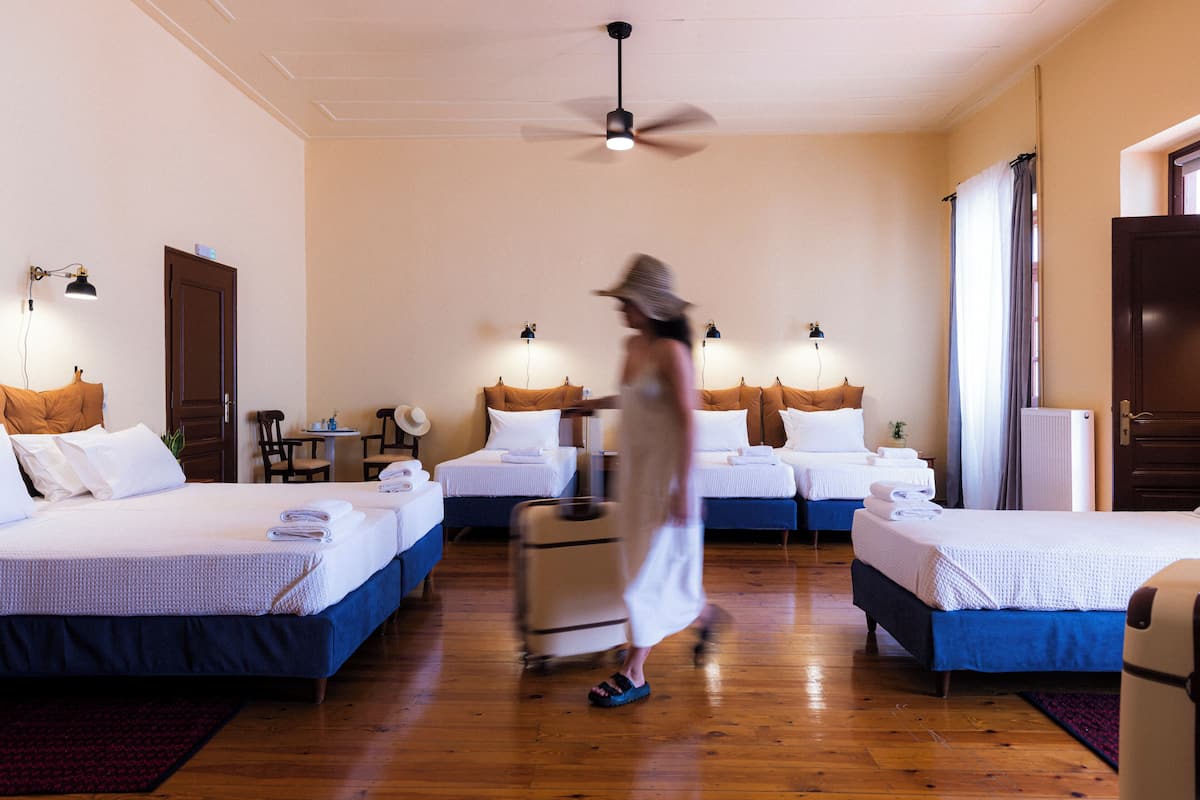 Grand Room, 1 Bedroom, Private Bathroom (Room 1 | Epocha) | In-room safe, desk, laptop workspace, iron/ironing board (on request)