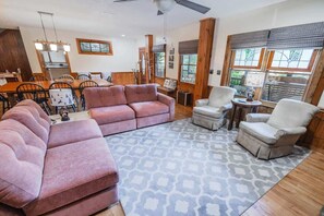 TV, fireplace, offices - Aska Lodge Summary:
W (Blue Ridge)