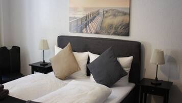 1 bedroom, desk, travel crib, free WiFi